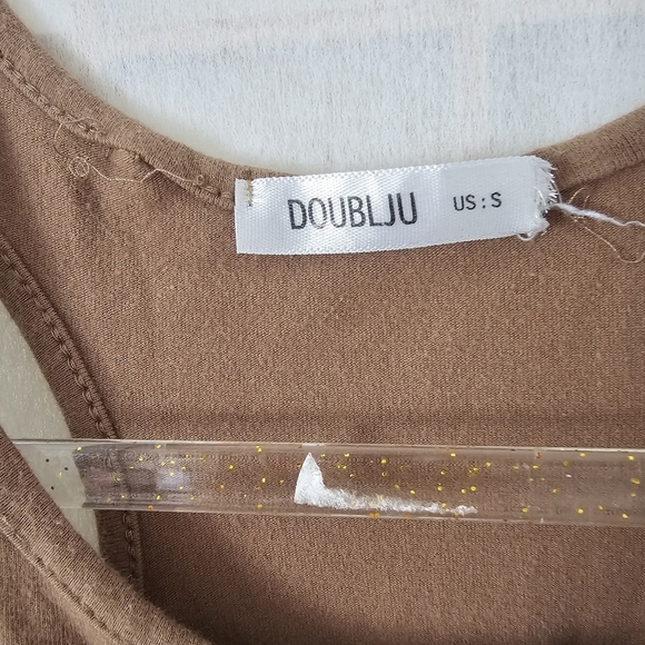 Stretch Cotton Racer Back Ruched Midi dress - Picture 2 of 4